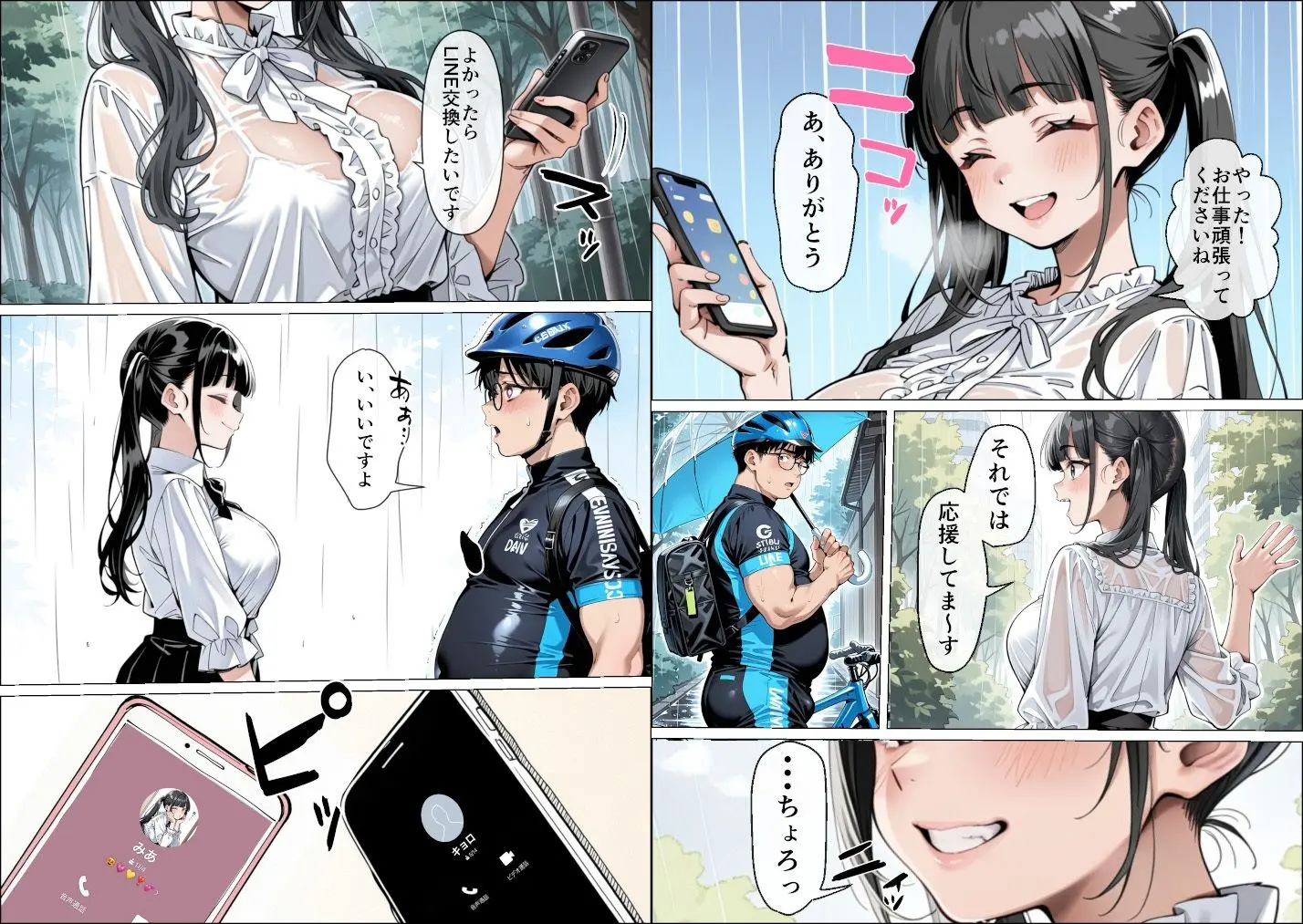 Ub●rの配達先で推しコンカフェ嬢が彼氏とヤってた話 画像5