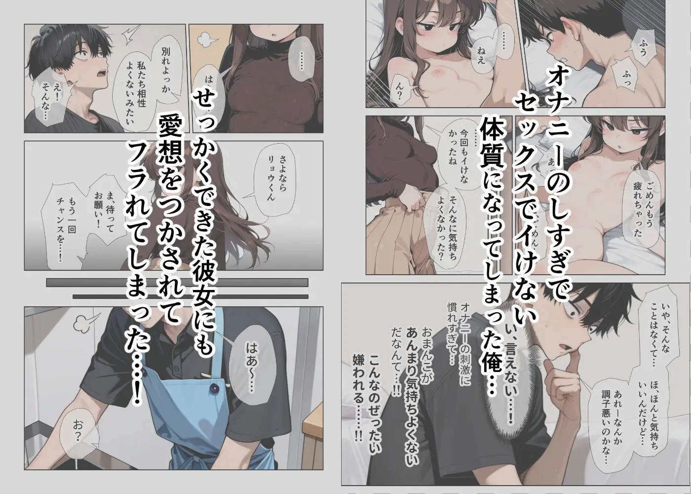 オナニーしすぎて遅漏の俺が先輩の執拗なキスハメと中出し懇願で暴発させられた挙句イキ癖つけられて早漏になっちゃった話 画像1