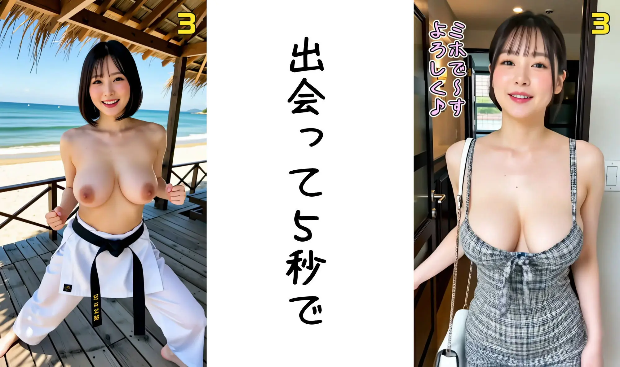 出会って5秒でAI合体 114連発【動画】 即ハメ中出し顔射 画像4