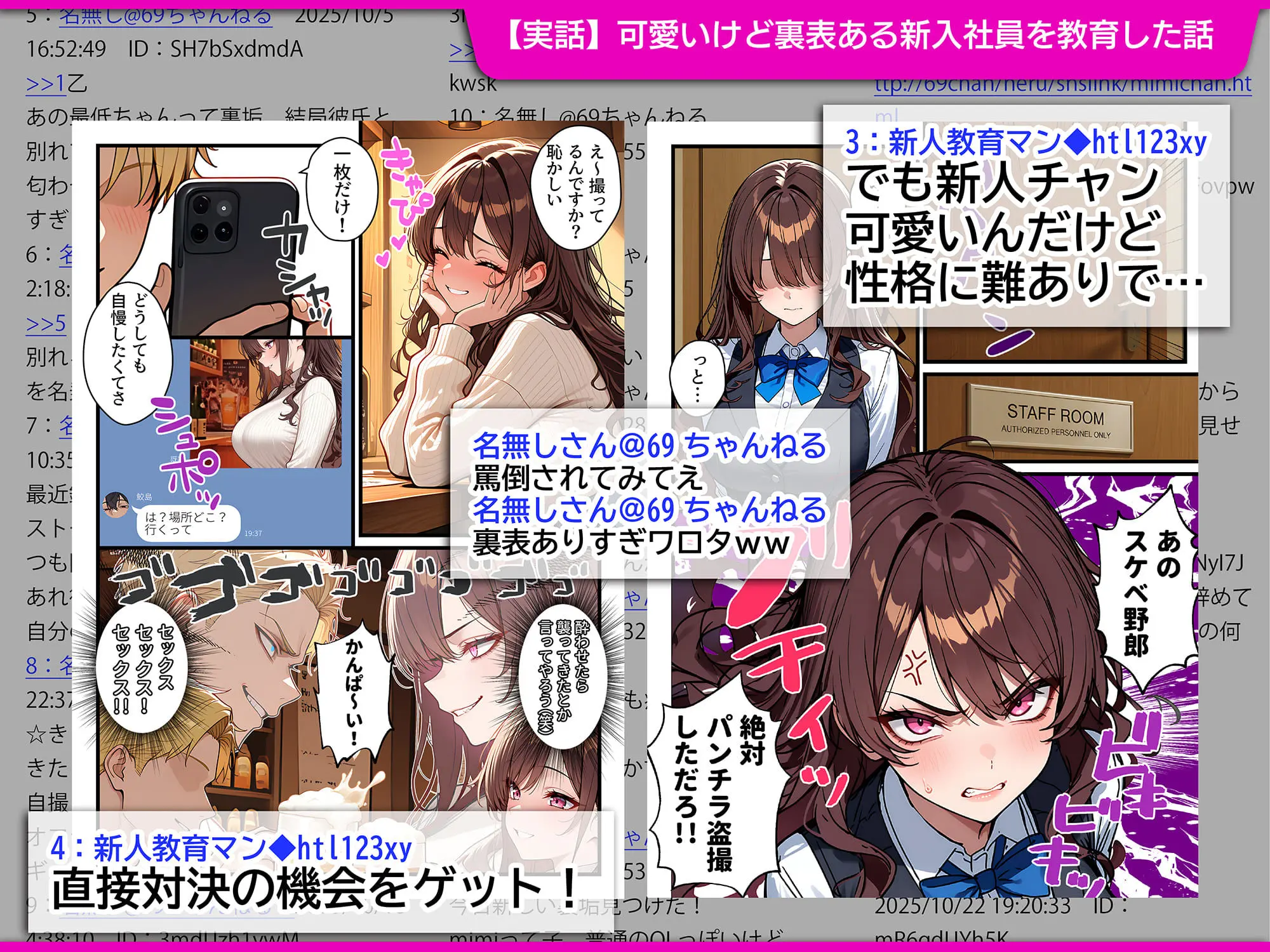 地味でブスだと思ってた新人清掃員の裏垢特定 粘着SEXで彼氏と別れさせた物語 裏ルート 画像2