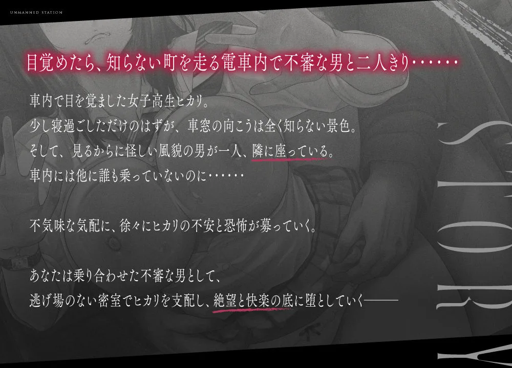 【無人駅ASMR】痴●×中出しレ●プ〜おとなしい巨乳少女を誰もいない電車内で凌●〜 画像3