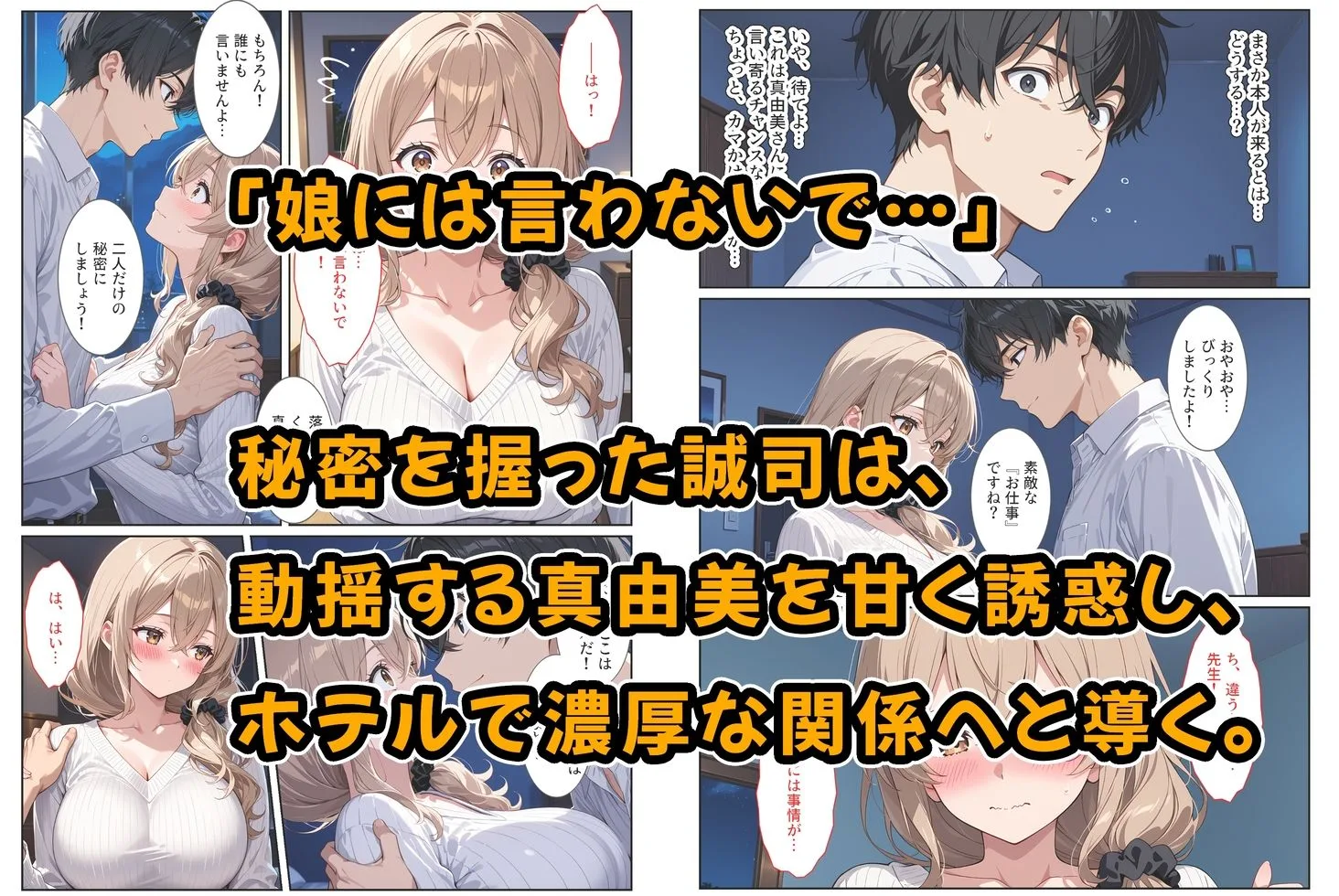 デリヘル呼んだら教え子のママが来たので孕ませました〜娘も一緒に種付けて腹ボテ家族に〜 画像4