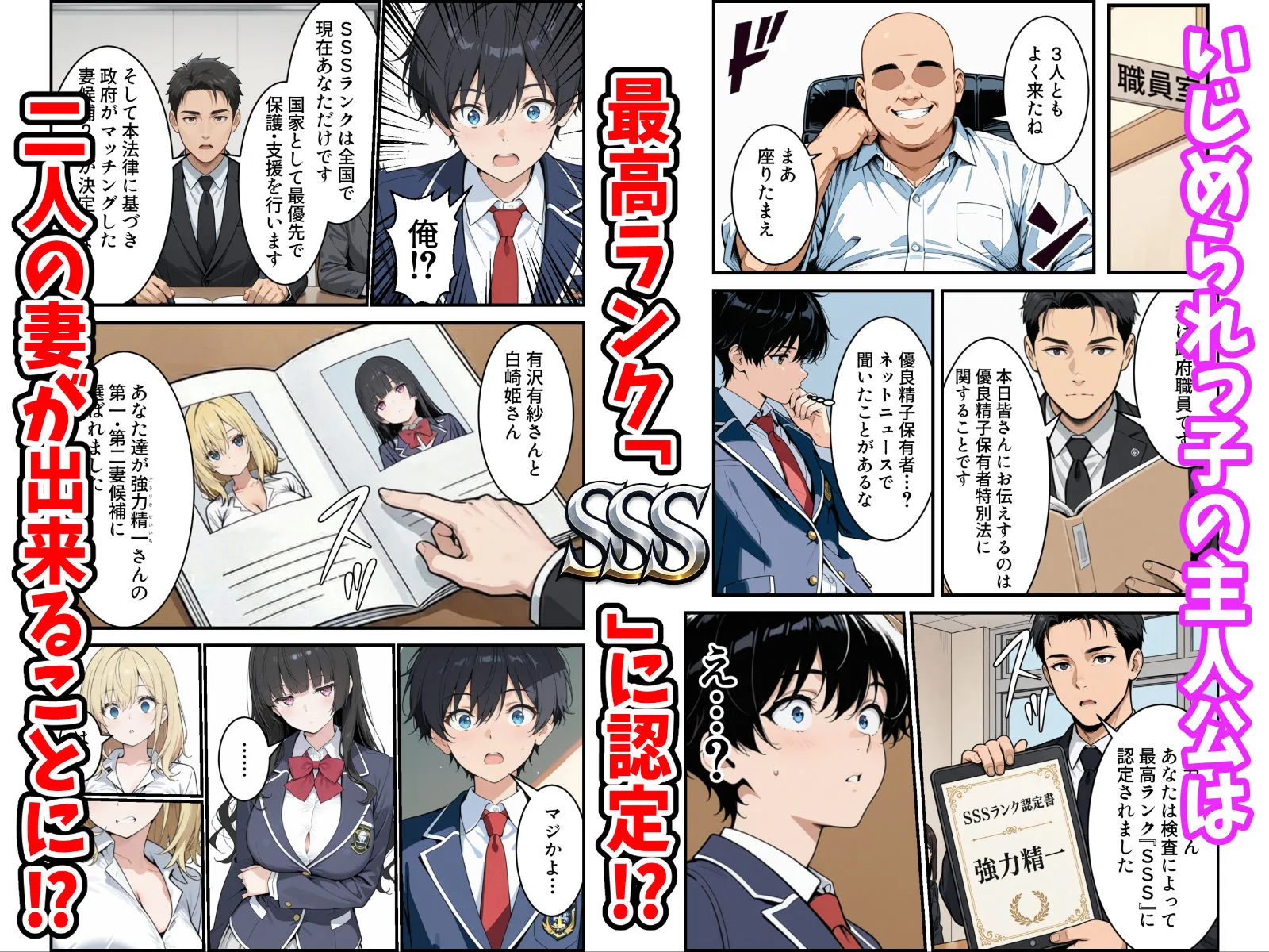 陰キャの俺がSSSランク優良精子保有者に選ばれたのでハーレム王になる話 〜いじめられっ子逆転劇〜 画像2