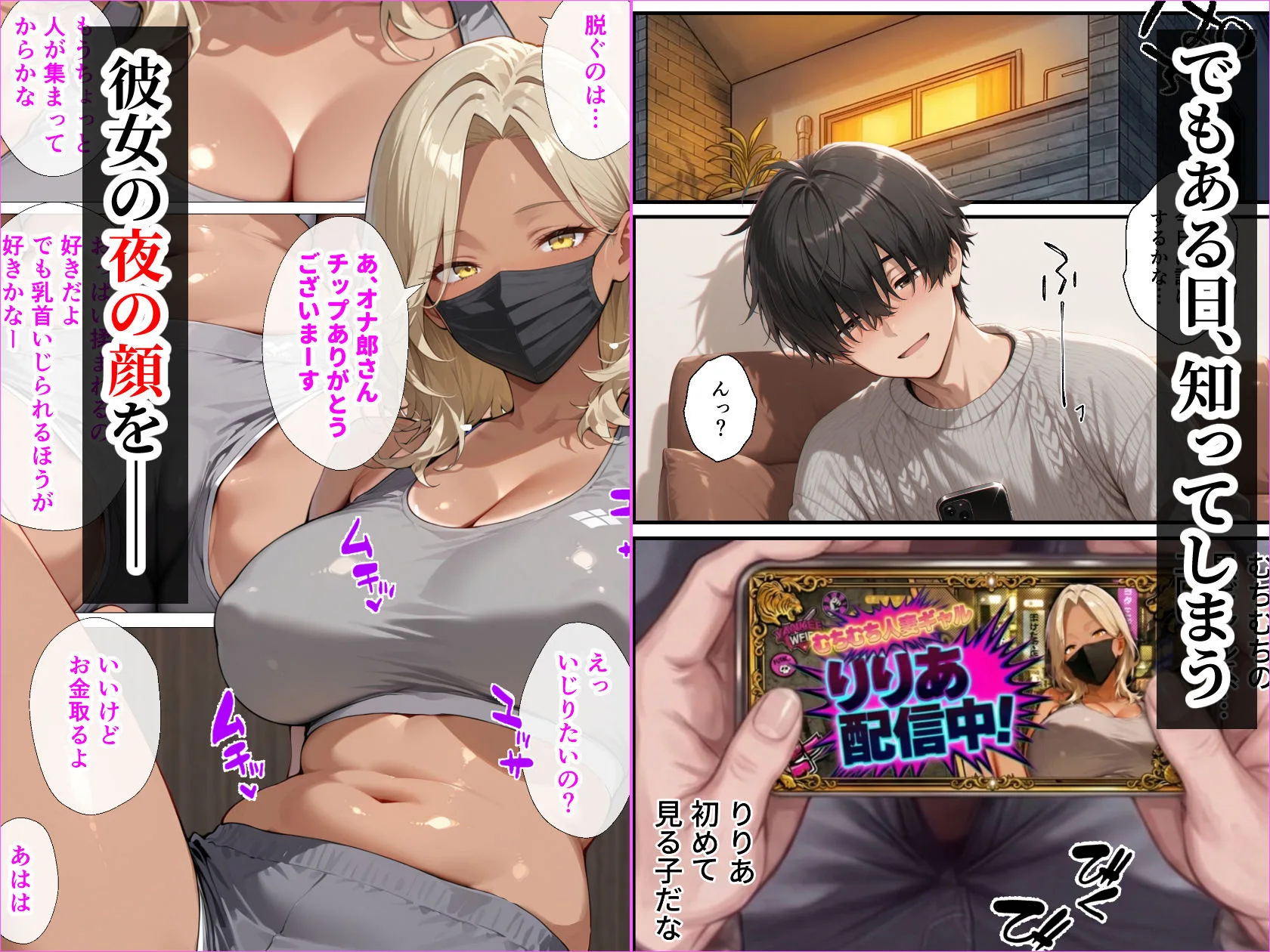 整備工場の爆乳ギャル先輩が実はエロ配信者だった話  〜新人整備士の俺だけが知る彼女の秘密〜 画像4